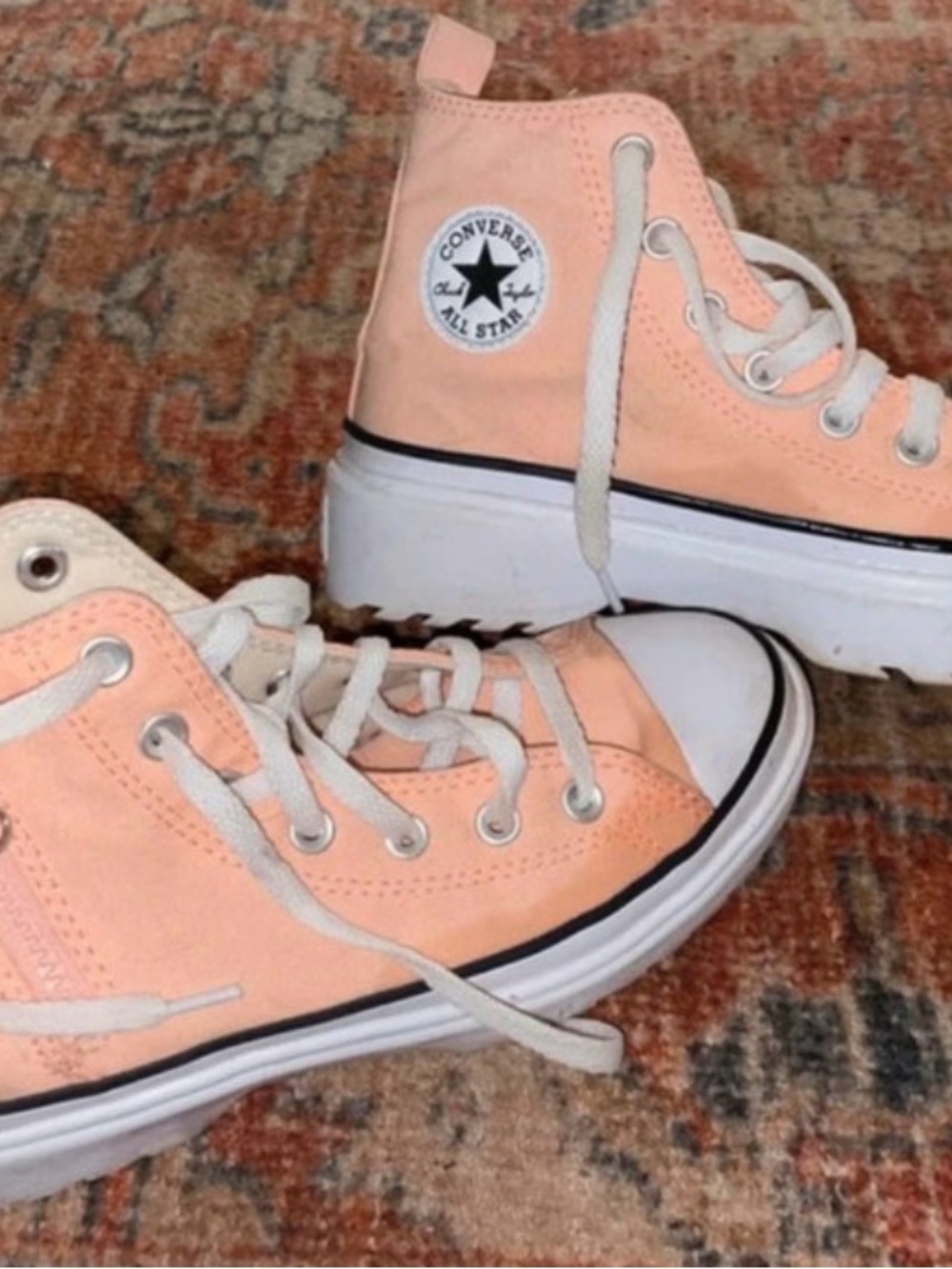 Converse Kids Peach High-Top All Star Sneakers